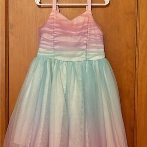 Cat & Jack Pink and Blue Ombre Kids Dress